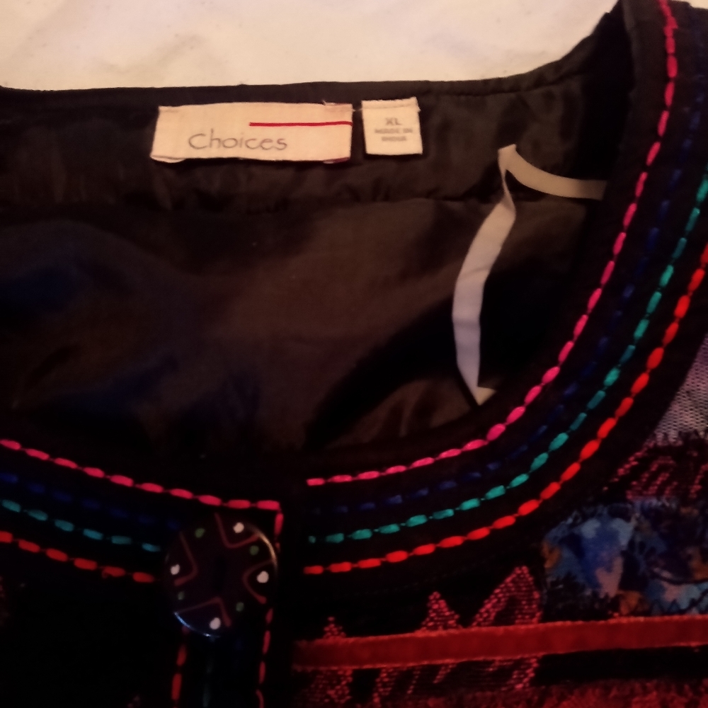 Brocade And Patch Work Jacket Size M - image 4